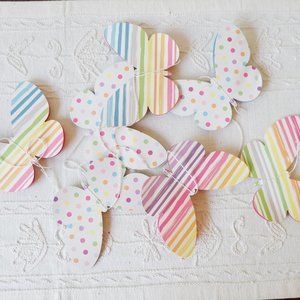 5/15$ Paper Butterfly Garland
